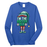 Christmas IM The Soccer Elf Football Goalie Goaltender Gift Long Sleeve Shirt