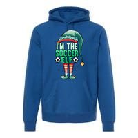 Christmas IM The Soccer Elf Football Goalie Goaltender Gift Premium Hoodie