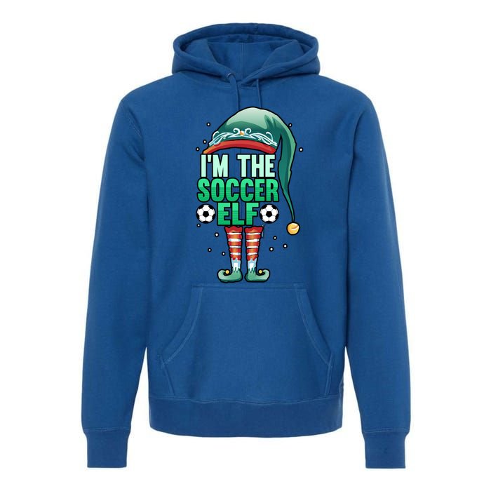 Christmas IM The Soccer Elf Football Goalie Goaltender Gift Premium Hoodie