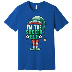 Christmas IM The Soccer Elf Football Goalie Goaltender Gift Premium T-Shirt