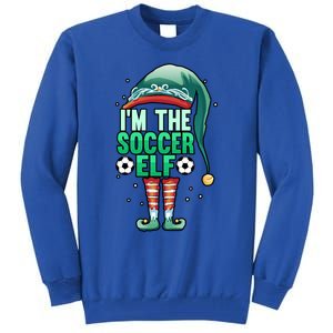 Christmas IM The Soccer Elf Football Goalie Goaltender Gift Tall Sweatshirt