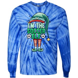 Christmas IM The Soccer Elf Football Goalie Goaltender Gift Tie-Dye Long Sleeve Shirt