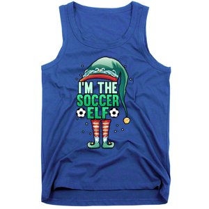 Christmas IM The Soccer Elf Football Goalie Goaltender Gift Tank Top