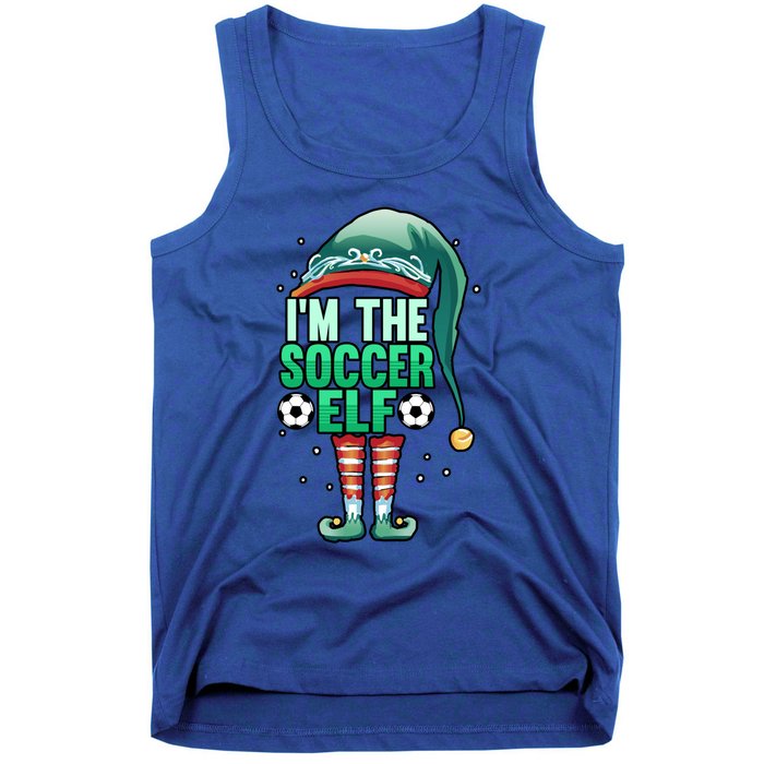 Christmas IM The Soccer Elf Football Goalie Goaltender Gift Tank Top