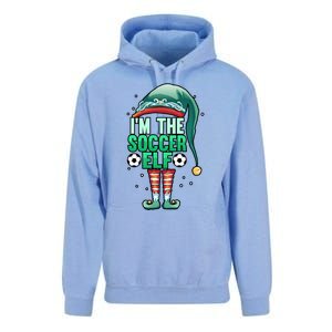 Christmas IM The Soccer Elf Football Goalie Goaltender Gift Unisex Surf Hoodie