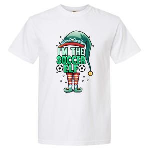 Christmas IM The Soccer Elf Football Goalie Goaltender Gift Garment-Dyed Heavyweight T-Shirt