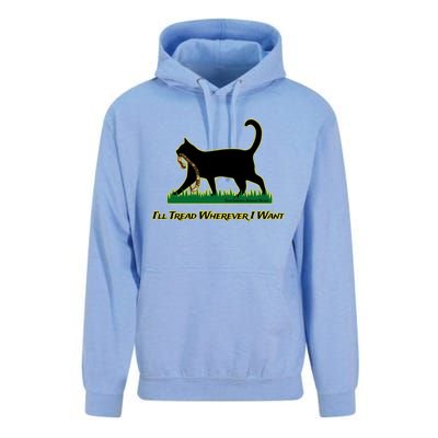 Cat I’Ll Tread Wherever I Want Unisex Surf Hoodie