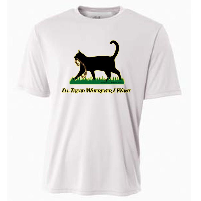 Cat I’Ll Tread Wherever I Want Cooling Performance Crew T-Shirt