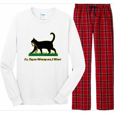 Cat I’Ll Tread Wherever I Want Long Sleeve Pajama Set