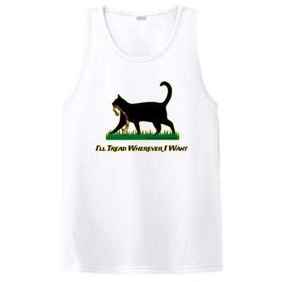 Cat I’Ll Tread Wherever I Want PosiCharge Competitor Tank