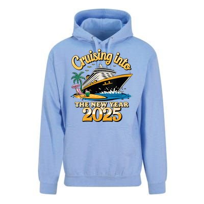 Cruising Into The New Year 2025 Family Cruise Holiday 2025 Unisex Surf Hoodie