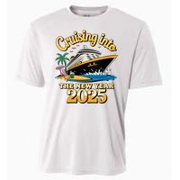 Cruising Into The New Year 2025 Family Cruise Holiday 2025 Cooling Performance Crew T-Shirt