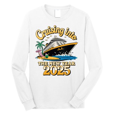 Cruising Into The New Year 2025 Family Cruise Holiday 2025 Long Sleeve Shirt