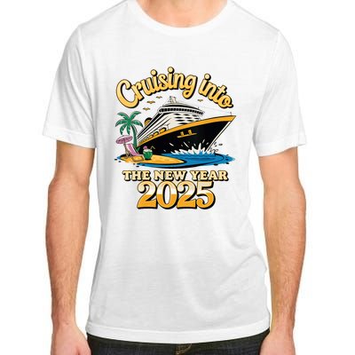 Cruising Into The New Year 2025 Family Cruise Holiday 2025 Adult ChromaSoft Performance T-Shirt