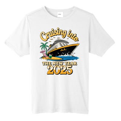 Cruising Into The New Year 2025 Family Cruise Holiday 2025 Tall Fusion ChromaSoft Performance T-Shirt