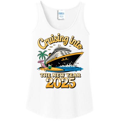 Cruising Into The New Year 2025 Family Cruise Holiday 2025 Ladies Essential Tank