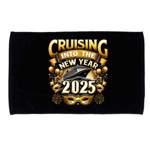 Cruising Into The New Year 2025 Family New Year Trip 2025 Microfiber Hand Towel