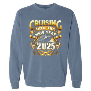 Cruising Into The New Year 2025 Family New Year Trip 2025 Garment-Dyed Sweatshirt