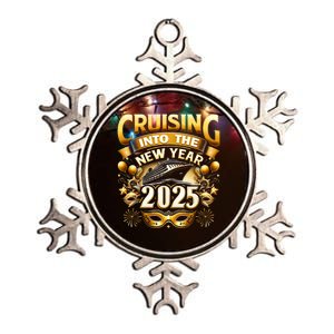 Cruising Into The New Year 2025 Family New Year Trip 2025 Metallic Star Ornament