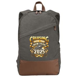 Cruising Into The New Year 2025 Family New Year Trip 2025 Cotton Canvas Backpack