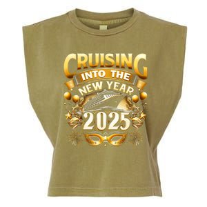 Cruising Into The New Year 2025 Family New Year Trip 2025 Garment-Dyed Women's Muscle Tee