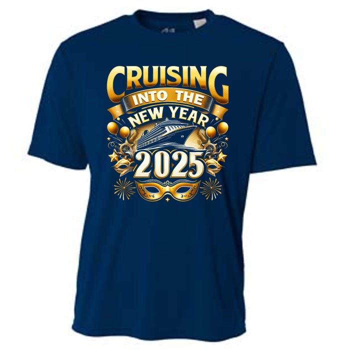 Cruising Into The New Year 2025 Family New Year Trip 2025 Cooling Performance Crew T-Shirt