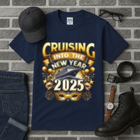 Cruising Into The New Year 2025 Family New Year Trip 2025 Tall T-Shirt