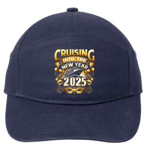 Cruising Into The New Year 2025 Family New Year Trip 2025 7-Panel Snapback Hat