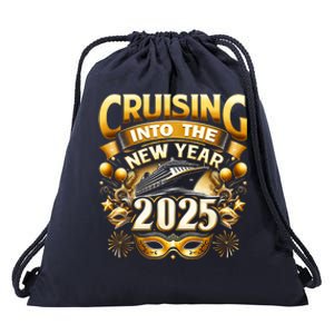 Cruising Into The New Year 2025 Family New Year Trip 2025 Drawstring Bag