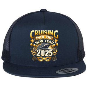 Cruising Into The New Year 2025 Family New Year Trip 2025 Flat Bill Trucker Hat