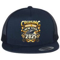 Cruising Into The New Year 2025 Family New Year Trip 2025 Flat Bill Trucker Hat