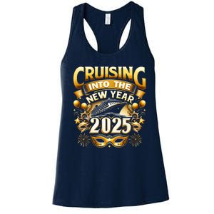 Cruising Into The New Year 2025 Family New Year Trip 2025 Women's Racerback Tank