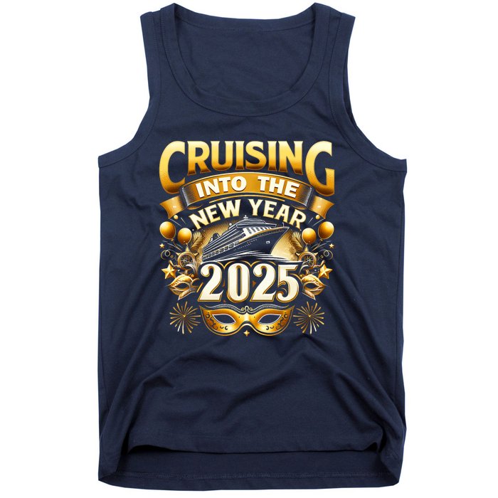 Cruising Into The New Year 2025 Family New Year Trip 2025 Tank Top