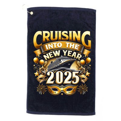 Cruising Into The New Year 2025 Family New Year Trip 2025 Golf Towel