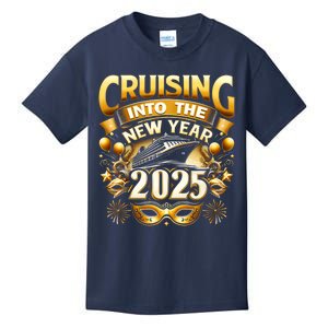 Cruising Into The New Year 2025 Family New Year Trip 2025 Kids T-Shirt