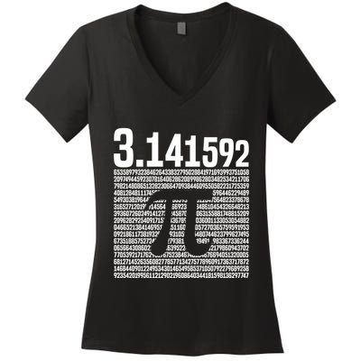 Coincidence I Think Not 3 14 Pie Love Math Day Happy Pi Day Gift Women's V-Neck T-Shirt