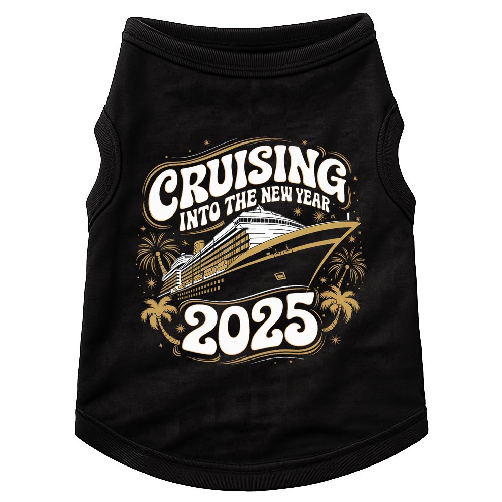 Cruising Into The New Year 2025 Family Matching Holiday Trip Doggie Tank
