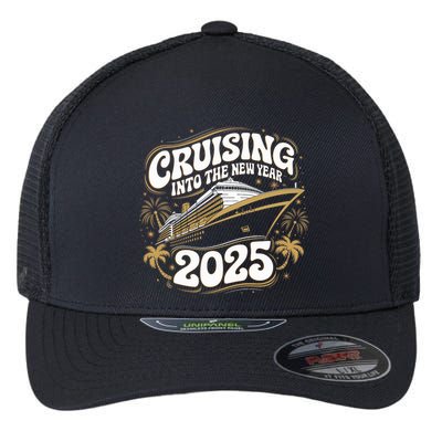 Cruising Into The New Year 2025 Family Matching Holiday Trip Flexfit Unipanel Trucker Cap