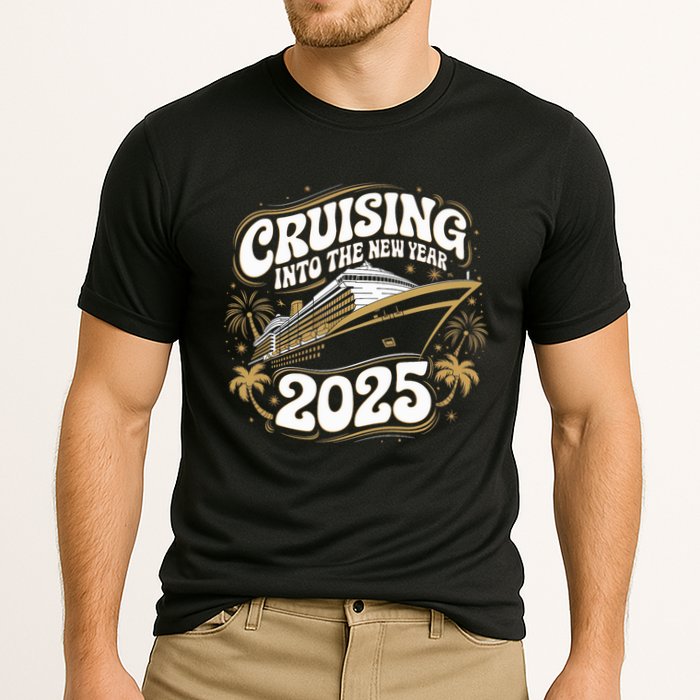 Cruising Into The New Year 2025 Family Matching Holiday Trip Cooling Performance Crew T-Shirt