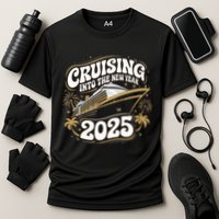 Cruising Into The New Year 2025 Family Matching Holiday Trip Cooling Performance Crew T-Shirt