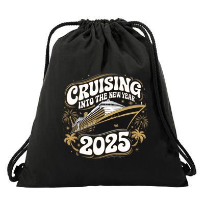 Cruising Into The New Year 2025 Family Matching Holiday Trip Drawstring Bag