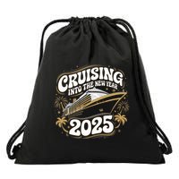 Cruising Into The New Year 2025 Family Matching Holiday Trip Drawstring Bag