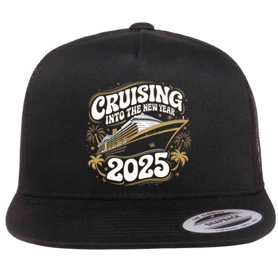Cruising Into The New Year 2025 Family Matching Holiday Trip Flatbill Hat