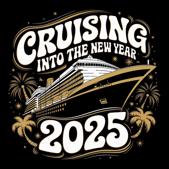 Cruising Into The New Year 2025 Family Matching Holiday Trip 16 in Basic Backpack