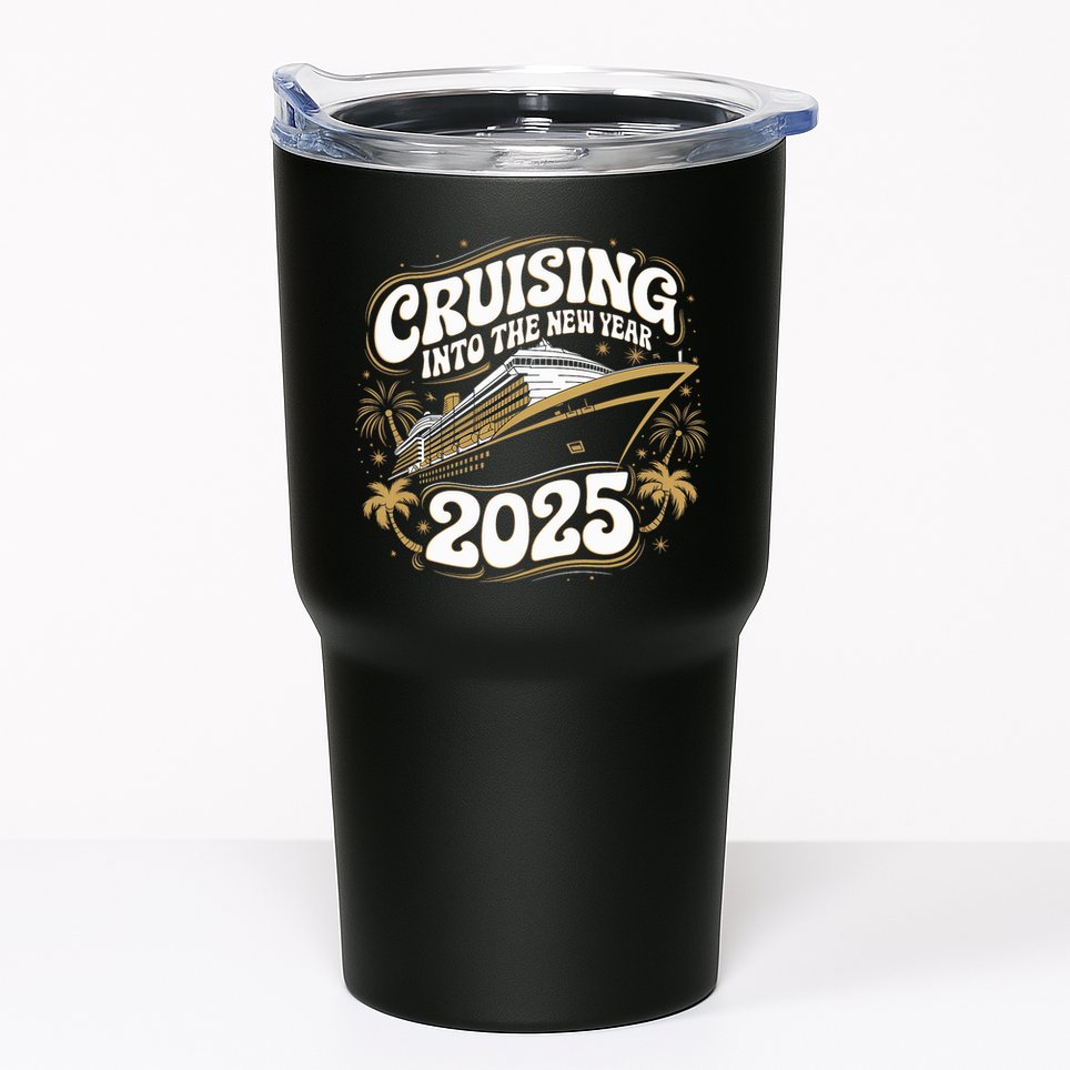 Cruising Into The New Year 2025 Family Matching Holiday Trip Tumbler