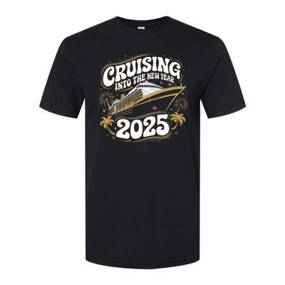 Cruising Into The New Year 2025 Family Matching Holiday Trip Softstyle CVC T-Shirt