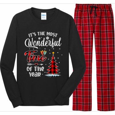 Christmas ItS The Most Wonderful Time Of The Year Gift Long Sleeve Pajama Set