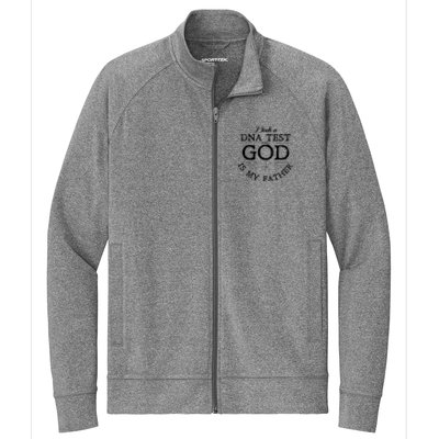 Christian I Took A DNA Test God Is My Father Stretch Full-Zip Cadet Jacket