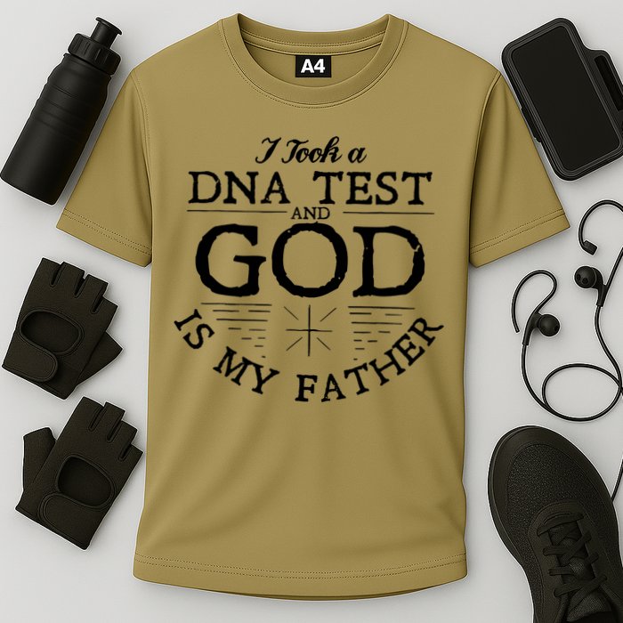 Christian I Took A DNA Test God Is My Father Cooling Performance Crew T-Shirt