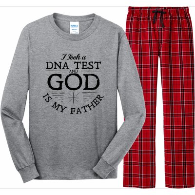 Christian I Took A DNA Test God Is My Father Long Sleeve Pajama Set